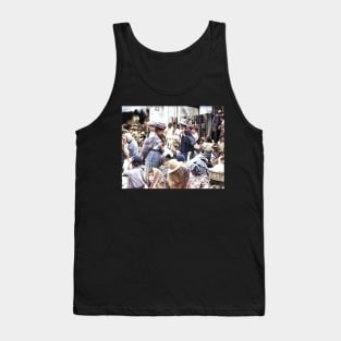 Vintage colorized photo of solola market Tank Top